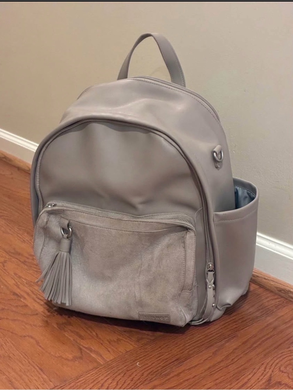 Skip Hop Gray Diaper Bag Backpack
